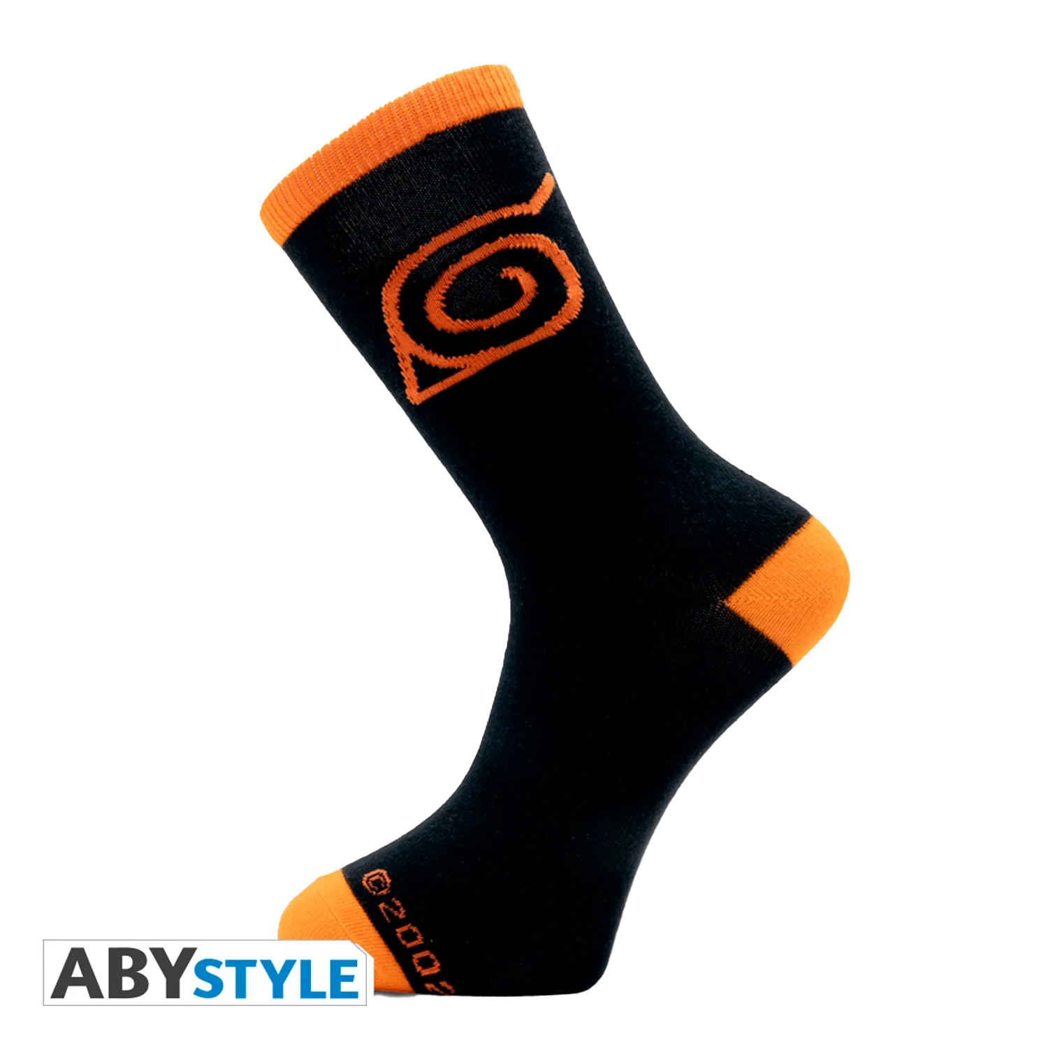 NARUTO SHIPPUDEN Socks Black&Orange Konoha